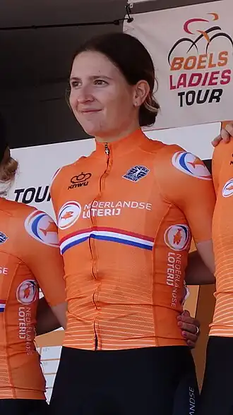 Kylie Waterreus tijdens de Boels Ladies Tour 2019