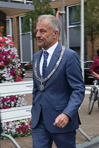 Heijmans als burgemeester van Weert in 2019