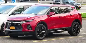 Een Chevrolet Blazer RS uit 2019