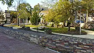 Het plantsoen in oktober 2019 na de opknapbeurt