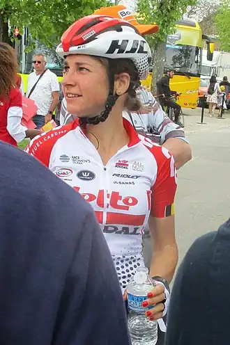 Marie Dessart in de Waalse Pijl 2019
