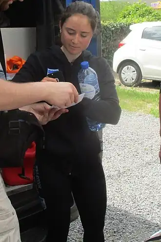 Laura Asencio bij de Waalse Pijl 2019