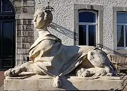 Detail entree zuidvleugel