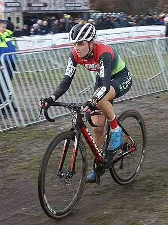 Karen Verhestraeten in de Cyclocross Zonhoven 2019