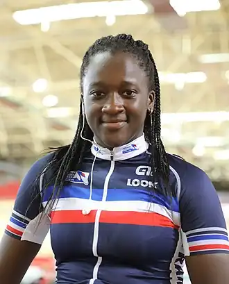 Kouamé op de wereldkampioenschappen baanwielrennen in 2019