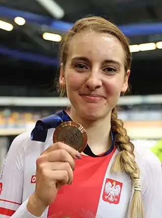 Plosaj bij de EK van 2019.