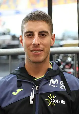 Pelegrí bij de Europese kampioenschappen baanwielrennen 2019.