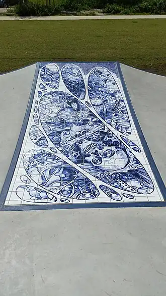 Een van de tableaus (juli 2020)