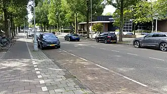 Breitnerstraat gezien vanuit het noorden (augustus 2020)