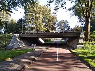 Flierbosdreefbrug richting Nelson Mandelapark (oktober 2020)