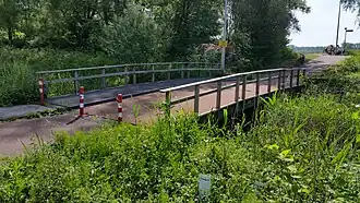 Brug 1896 (mei 2020) richting Nieuwe Meer met op achtergrond Amsterdamse Bos