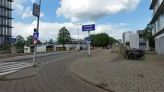 Johan Rädeckerbrug naar het noorden gezien (april 2020)