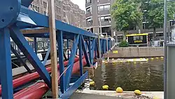 Noodbrug voor kabels en buizen en noodremmingswerk (juli 2020)
