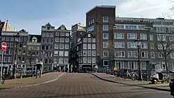 Overzicht over de brug richting Raamsteeg (januari 2020)