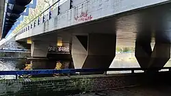 Brugpijlers van de verkeersbruggen (maart 2020)