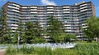 Een van de Loenermarkflats (mei 2020)