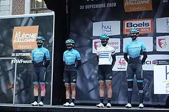 De ploeg in de Waalse Pijl 2020