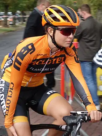 Olha Koelynytsj na de Waalse Pijl 2020