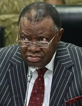 Hage Geingob in 2020