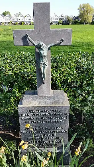 Monument Antoon de Lange (april 2020)