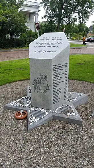 Joods Monument Bloemendaal (juli 2020)