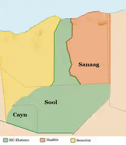Sanaag in SSC, Somalië