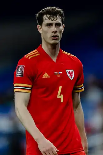 Lawrence in 2021 als speler van Wales