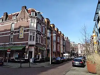 Banstraat 2-14 (vrnl), Amsterdam met Valerius (februari 2021)