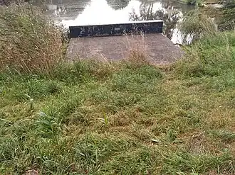 Uiteinde duiker van brug 1172 (september 2021)