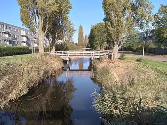 Brug 1351 tussen de Italiaanse populieren (oktober 2021)