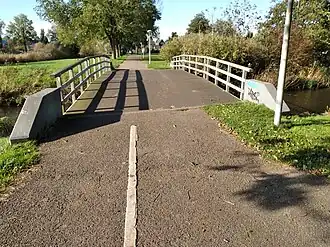 Brug 1472 van groengebied naar woonwijk (oktober 2021)