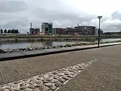 Bouwwerkzaamheden gezien vanaf Willem Noordhoekkade (september 2021)