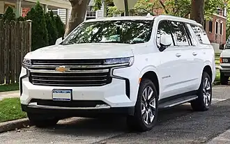 Een Chevrolet Suburban LT uit 2021