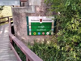 Ingang De Braak bij Bella Donna (Amstelveen) (september 2021)