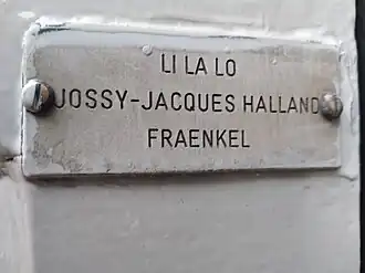 Naamplaatje LiLaLo (december 2021)