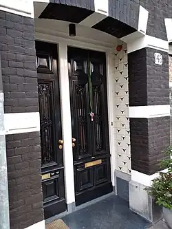 tegeltableau, Eerste Helmersstraat 143 (december 2021)