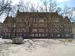 Krugerplein 32-40 met fontein (maart 2021)