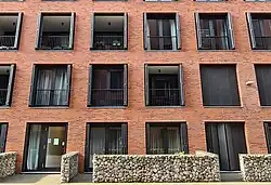 Detail oostgevel blok A