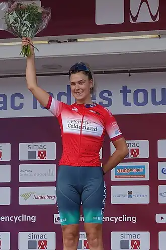 Hengeveld in de Simac Ladies Tour 2021.