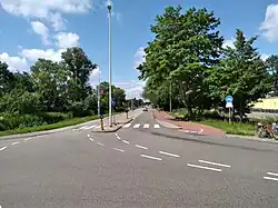 Stellingweg bij het winkelcentrum (juli 2021)