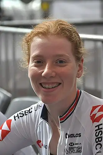 Flora Perkins op de Europese kampioenschappen baanwielrennen voor junioren en beloften in 2021