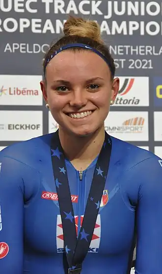 Fiorin bij de EK voor beloften, 2021.