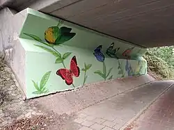 Vlinders op het viaduct in Duivendrecht (november 2021)