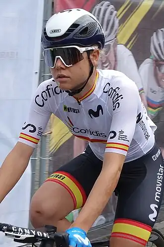 Sara Martín aan de start van het WK 2021