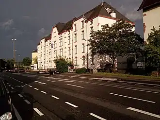 Gebouwencomplex van de studieverzameling in de voormalige kazerne Langemarck Bundeswehr Bewapeningsmuseum