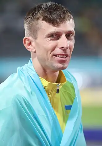 Andrij Protsenko tijdens de EK van 2022 in München.