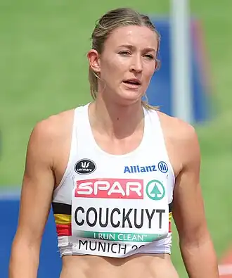Paulien Couckuyt tijdens de EK van 2022, München.