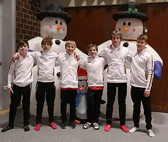 Turners van GymnastiekFederatie Vlaanderen op een wedstrijd in Luxemburg in 2022.