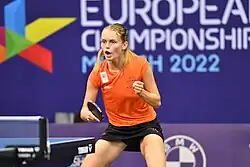 Tafeltennisster Sanne de Hoop (2022)