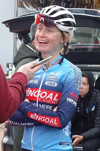 Lotte Claes bij de Amstel Gold Race 2022